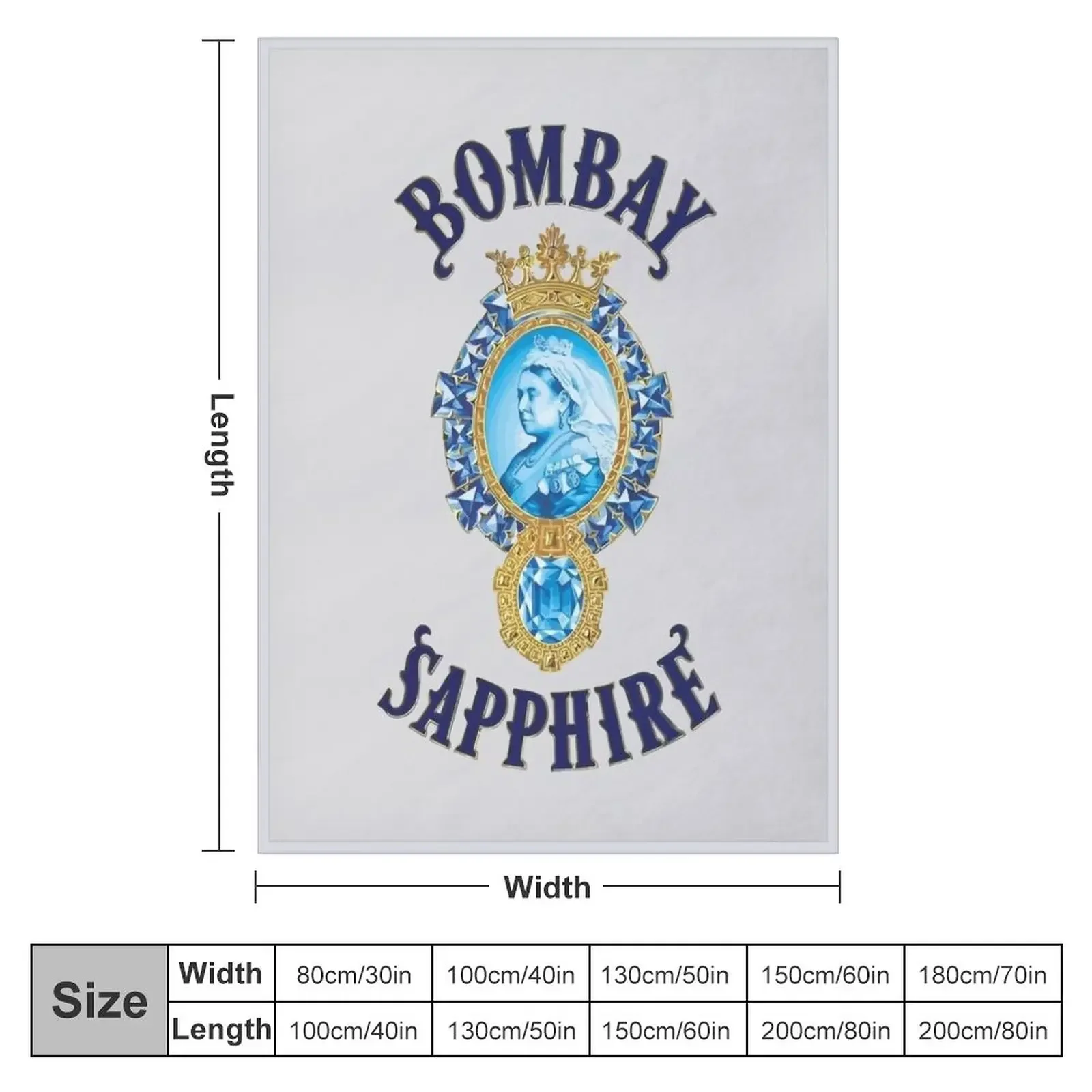 Bombay Sapphire Throw Blanket Flannel Fabric Extra Large Throw Warm Blankets