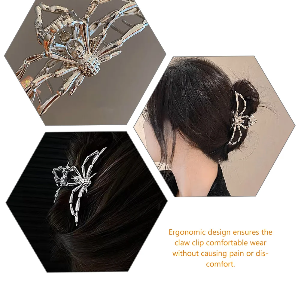 

2pcs Clips Rust Resistant Alloy Big Metal Clamps For Thick Curly Hair Stylish Elegant Accessories Large Claw Clip