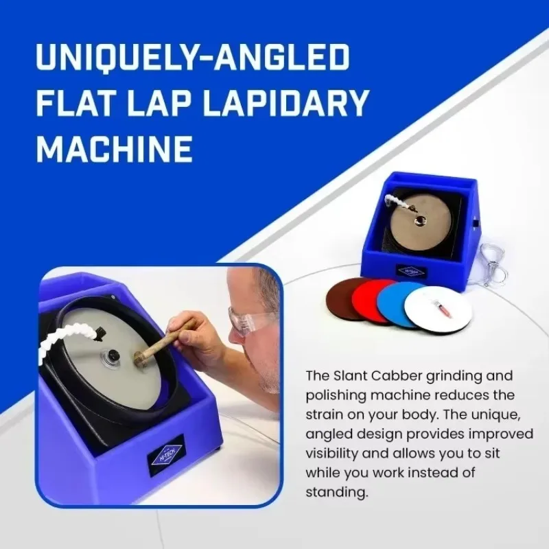 

Authenticity guarantee.8" Slant Cabber - Lapidary Equipment Cabbing Machine, Stone & Mineral Rock Polisher, Grinder, Shaper Mach