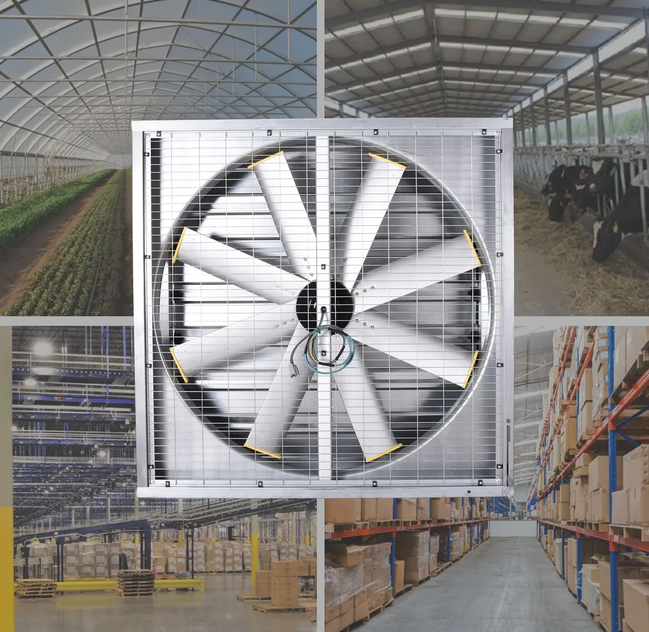 48inch 440W Solar Wall Industrial Big Exhaust Negative Pressure Fan Air Flow Ventilation For Factory/Greenhouse/Farm