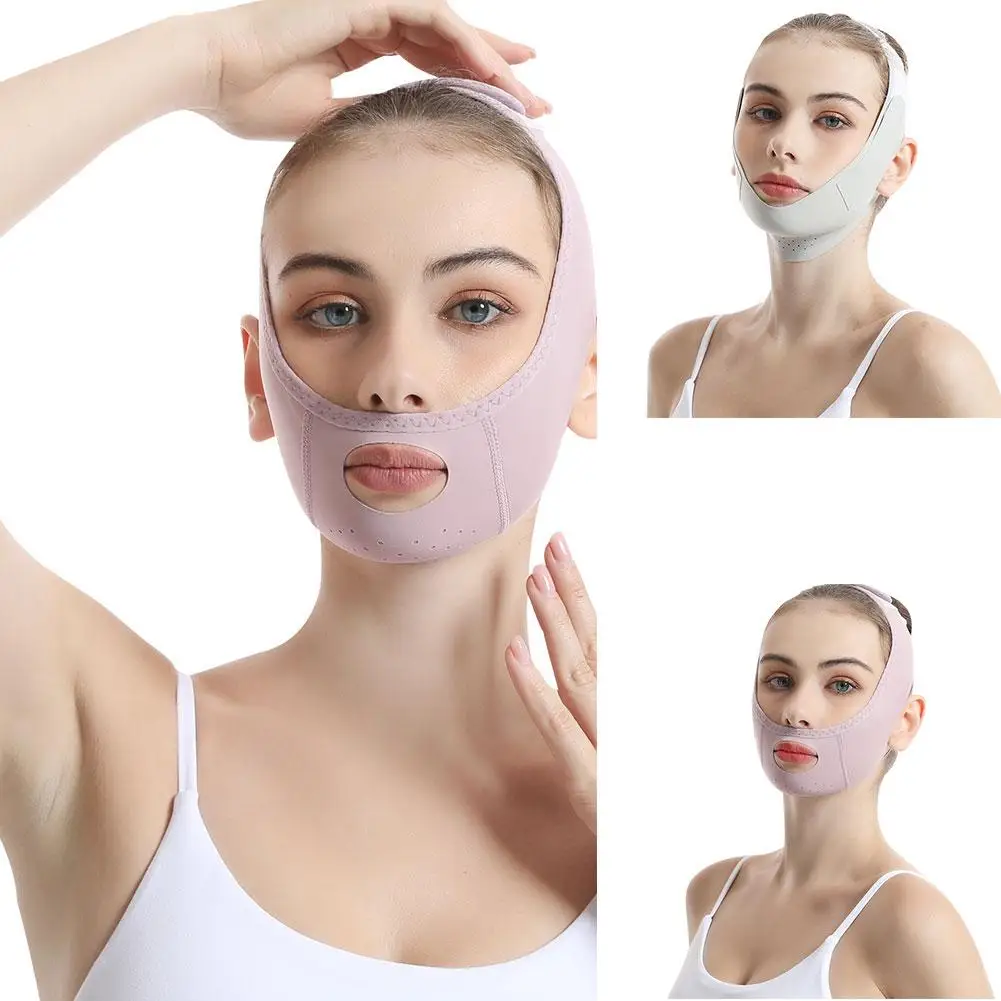 V Line Face Shaper riutilizzabile Face Slimming Bandage Women Chin Tools cura della cintura della pelle massaggio alle guance Face Lift Strap Up Beauty F W0J3