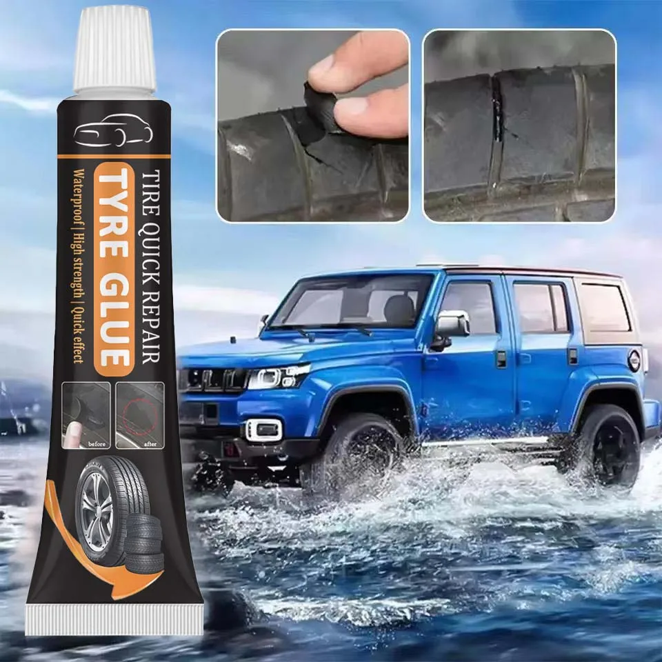 Powerful Quick-drying Rubber Glue For Tire Repair Wear-resistant Non-corrosive Rubber Adhesive Power Tire Repair Tool 2026