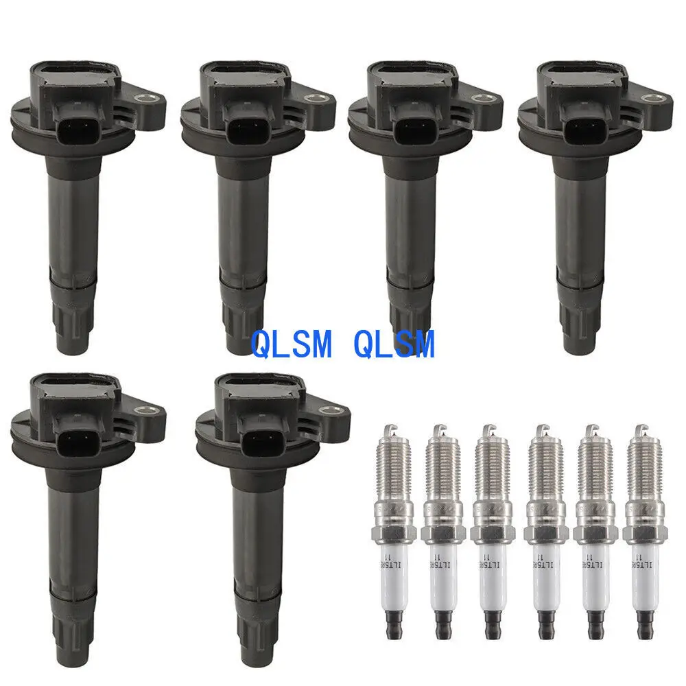 

6-Piece Ignition Coil and Spark Plug Kit for 2015-16 Ford Transit-150 250 350 high definition 3.7L