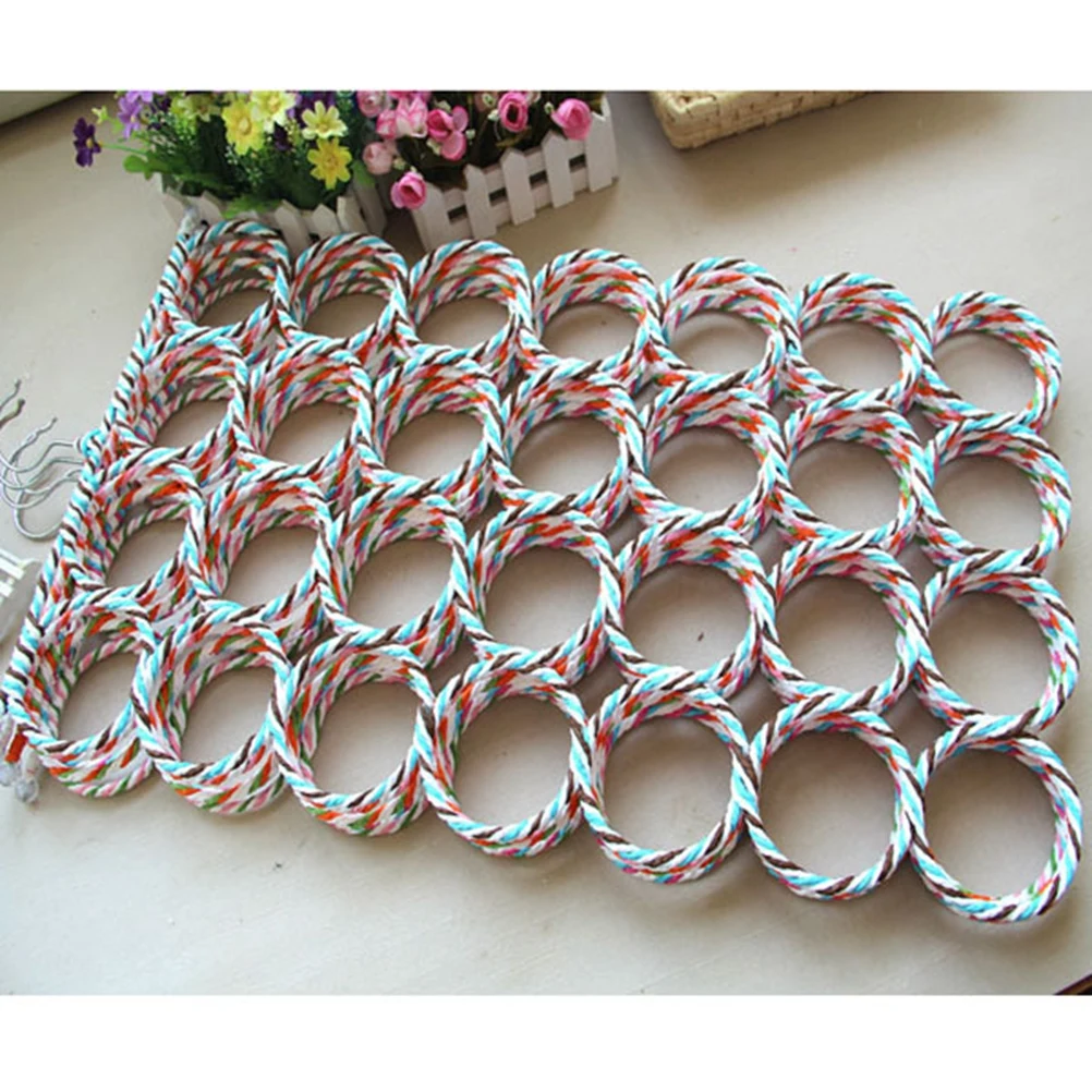 

1pc Coat Hanger Scarf Rack Tie Organizer Plastic Storage Rack Multi-Purpose Closet Space-Saving Anti-Slip Compact Household