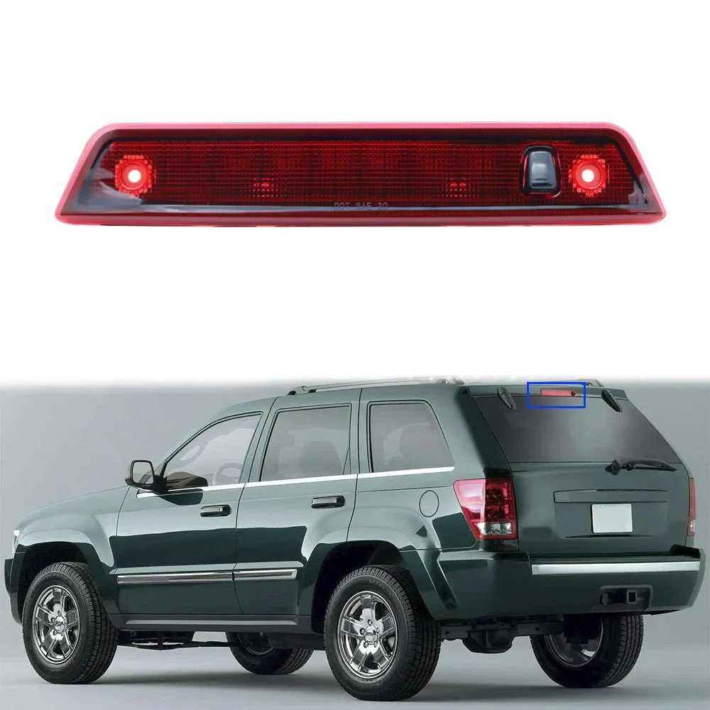 

Задний третий 3-й стоп-сигнал, высокий стоп-сигнал, стоп-сигнал, задний стоп-сигнал для Jeep Grand Cherokee 2005-2010 (красный)