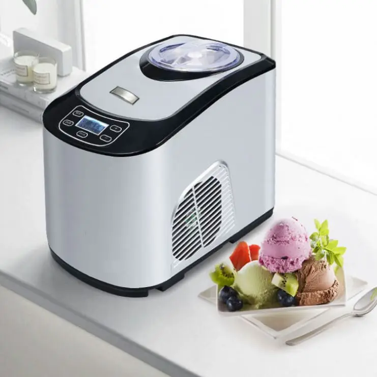 1.5L gelato machine ice cream maker Compressor Chilling Home Use soft serve ice cream maker Small Commercial Hard Frozen Yogurt