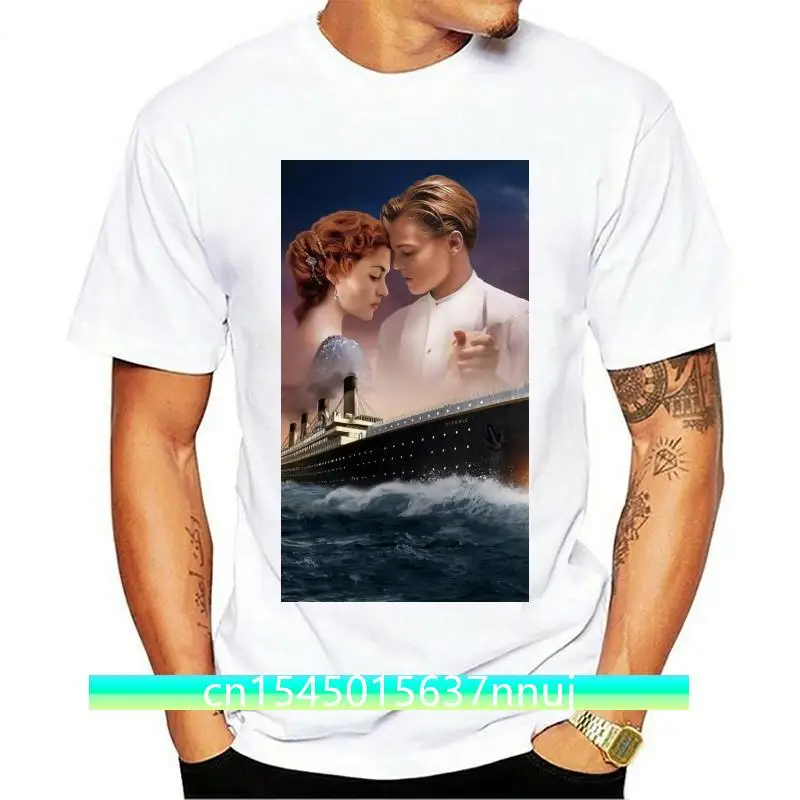 LEONARD DI CAPRIO TITANIC MOVIE POSTER RETRO COOL FILM UNISEX T SHIRT B176