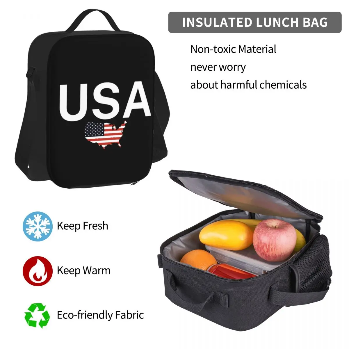 USA Flagge-amerikanische Flagge Rucksäcke Jungen Mädchen Bücher tasche Kinder Schult aschen Cartoon Kinder Rucksack Lunch Bag Stift Tasche dreiteiliges Set