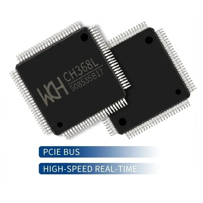 CH368 PCI-Express to 32-bit communication interfaces chip，CH368L PCIE Bus high-speed real-time, 5Pcs/Lot