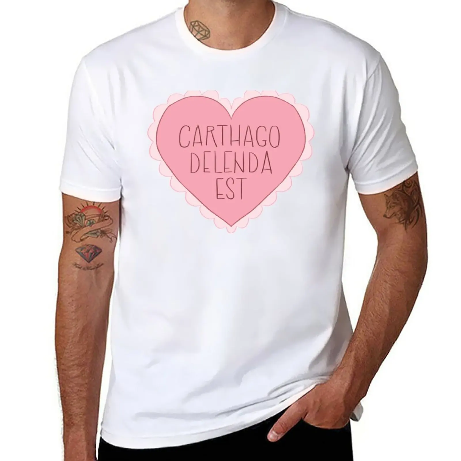 

New Carthago Delenda Est - Valentine T-Shirt summer top black t shirt boys t shirts hippie clothes designer t shirt men