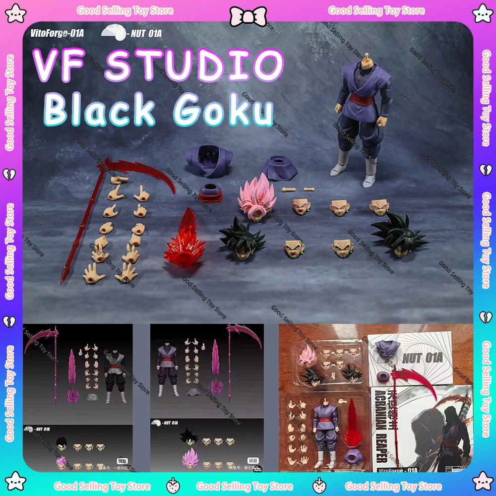 

VF Studio VitoForge NUT Goku Black Action Figure Body Head Sculpt Anime Dragon Ball Super Mecha Joint Movable Model Toys Gift