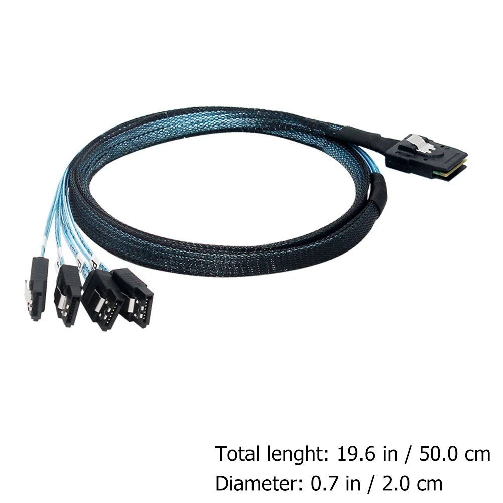

Mini To Transmission Cable 0.5M Sff-8087 To 4 Adapter Data Cable For Ssd Hard Drive Storage System