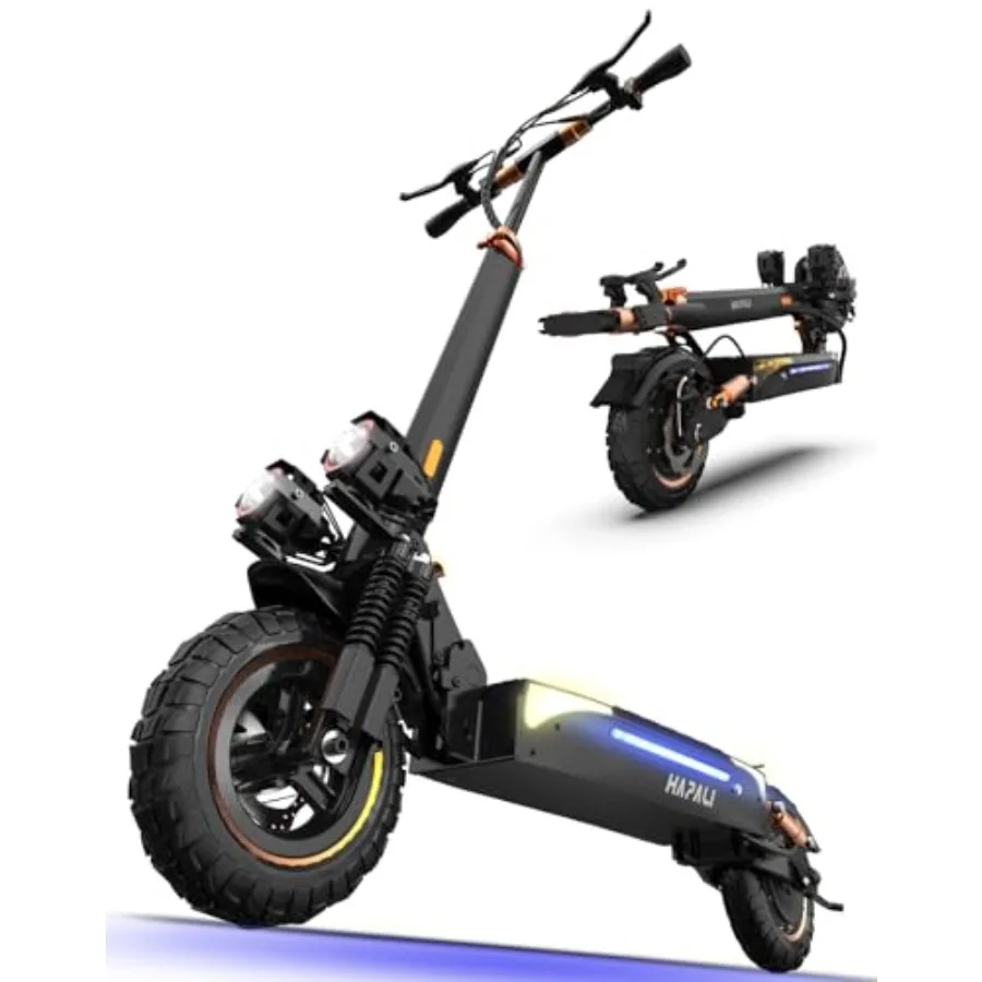

Off Road Electric Scooter for Adult Use, Aluminum Alloy Frame, Black, 550W-1200W Motor with 19-31 Miles Range, All Terrain Tire