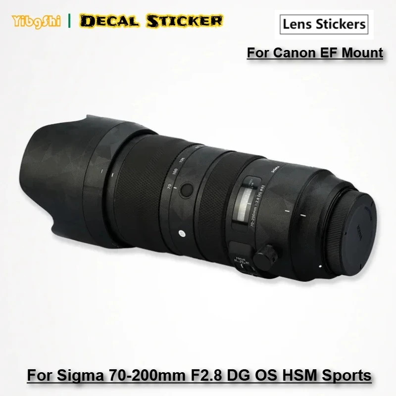

For Sigma 70-200mm F2.8 DG OS HSM Sports (For Canon EF Mount) Camera Lens Sticker Coat Wrap Protective Film Protector Decal Skin