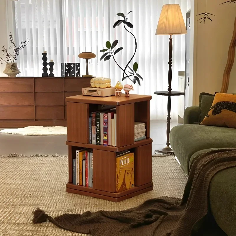 

Side few living room household sofa cabinet cabinet rotating table creative corner few bedside