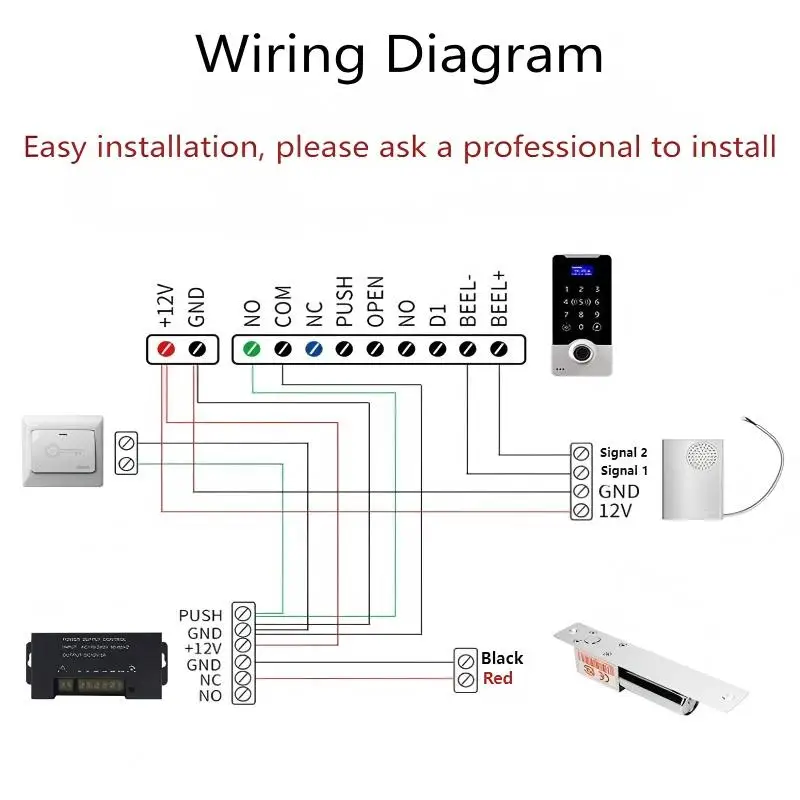 Kunci Baut Listrik Paduan Aluminium Dengan Desain Sirkuit Buka Kunci Mati Listrik Stainless Steel Locktongue Instalasi tertanam untuk Pintu