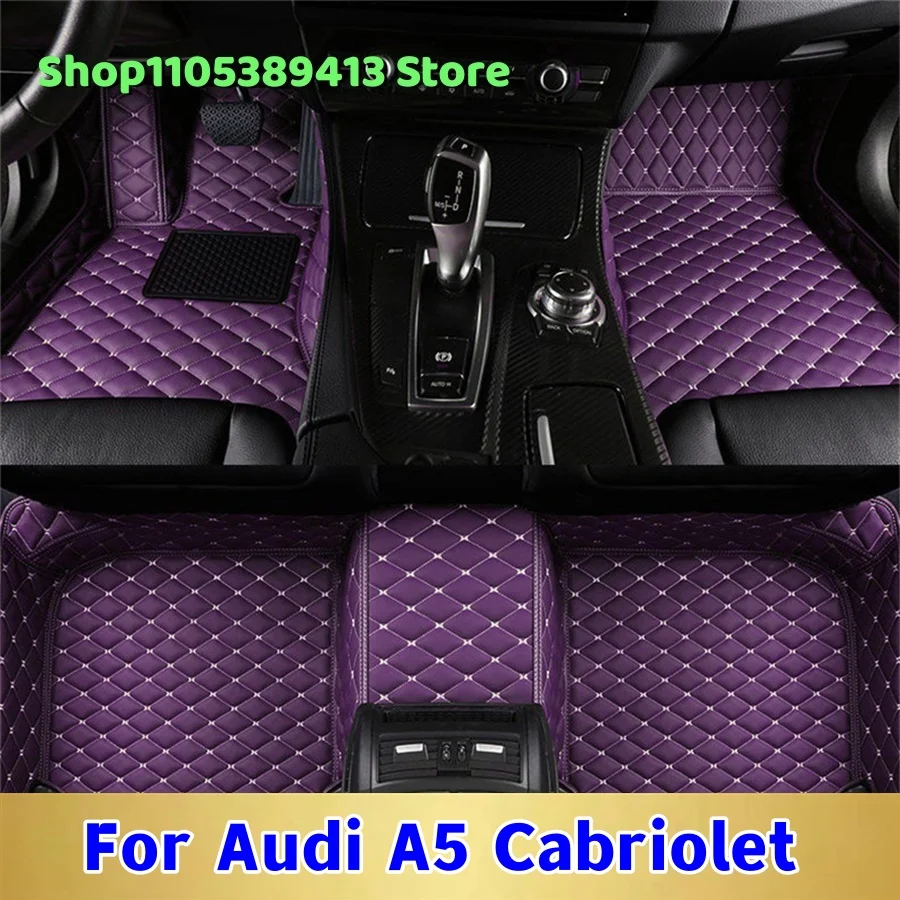 

Auto Mats Carpets Leather Custom Car Floor Mats For Audi A5 Cabriolet 2016 2015 2014 2013 2012 2011 2010 Car Mat Accessories
