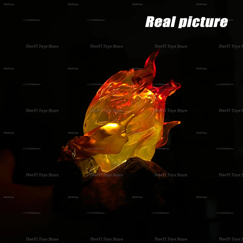 12cm Calcifer Anime Figure Pvc Luminous Model Action Figure Breathing Lamp GK Model Toys Collection Home Decoration Gifts