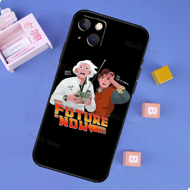 Back To The Future License OUTATIME Phone Case For iPhone 13 Pro 11 14 12 Pro Max XS 6S 7 8 Plus XR X SE2 13 Mini Cover Shell