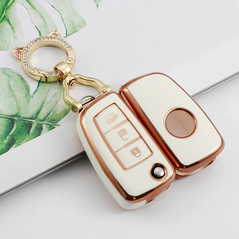 TPU Remote Case Key Cover Car for Nissan Qashqai J11 Juke Xtrail Sunny Cefiro A32 For Qashqai Switch 2020 Holder Keychain