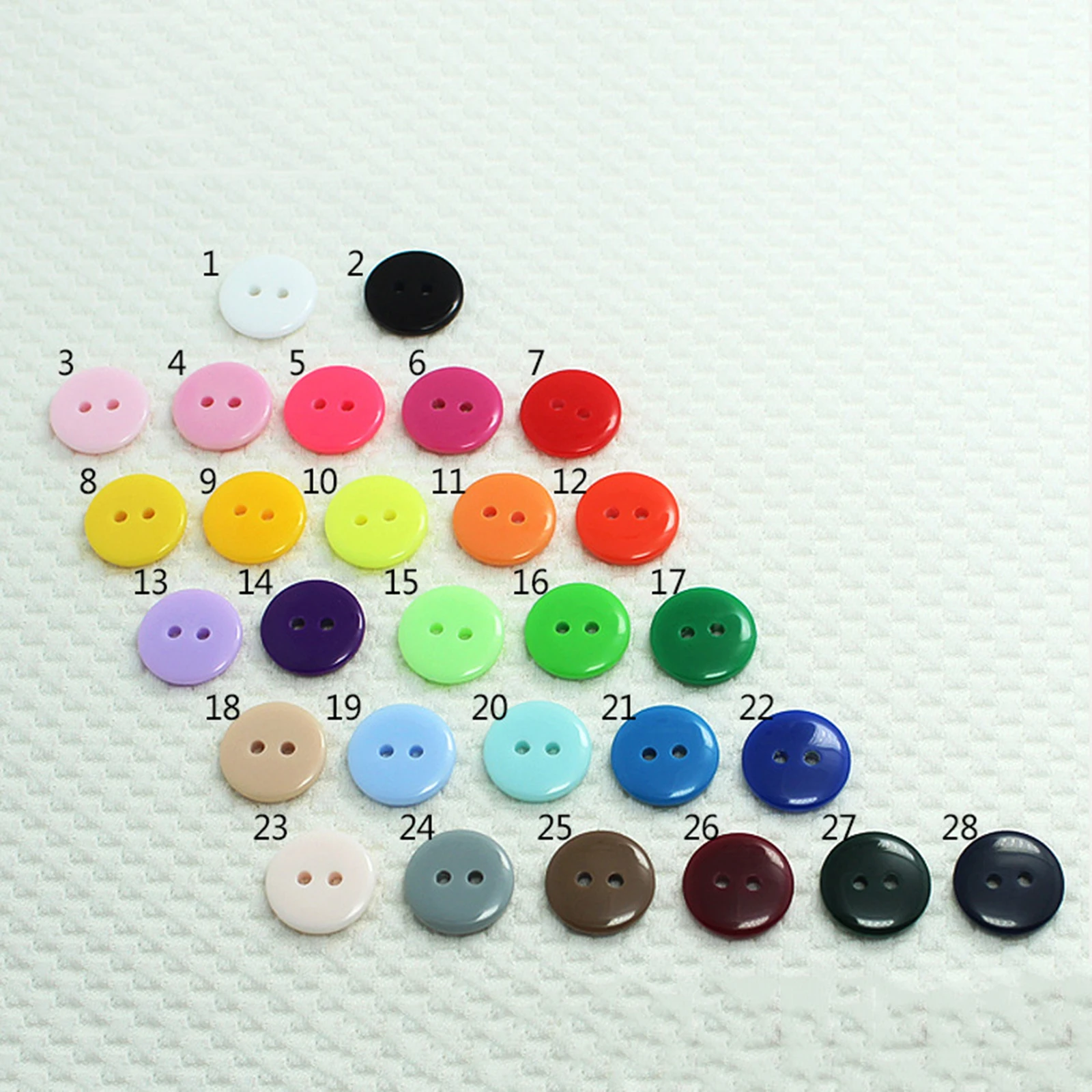 100pcs 10mm Resin 2 Hole Sewing Button Scrapbooking Embellishment Decorative Button Apparel DIY Craft Cloth Sewing Accessories