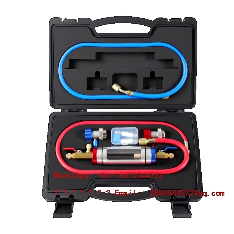 Automobile Air Conditioner Leak Detection Filler Vacuum Compressor Refrigerated Oil Filling Maintenance Tools and Equipment