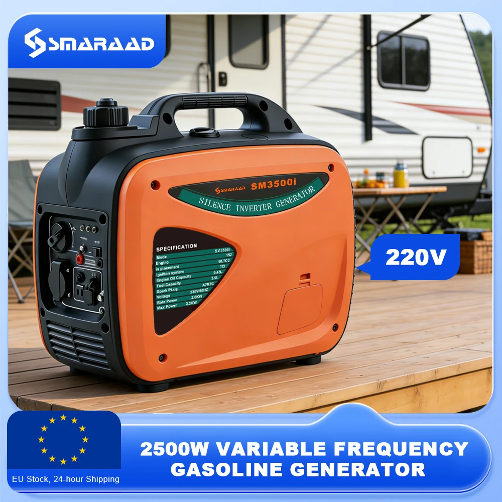 

Портативный инверторный генератор на газу 3500I, супертихий, для кемпинга, пикников, домашнего аварийного использования