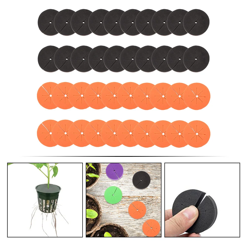 40 Pcs Plant Eva Cotton Cloning Garden Collars Hydroponic Padding Foam Balcony Planting Cushion Filling