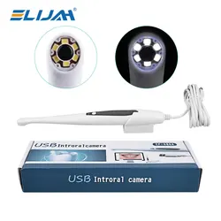 6mm Super mini Lens Dental USB CMOS Intraoral Camera 8.0 Mega Pixels 6 White LED Intra Oral Examination Camera Dentistry Tool