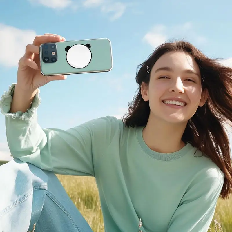 Magnetic Selfie Mirrors Rear Camera Vlogging Accessory HD Reflective Glass Rear-Mounted Selfie Complement Mirrors For Vlogging