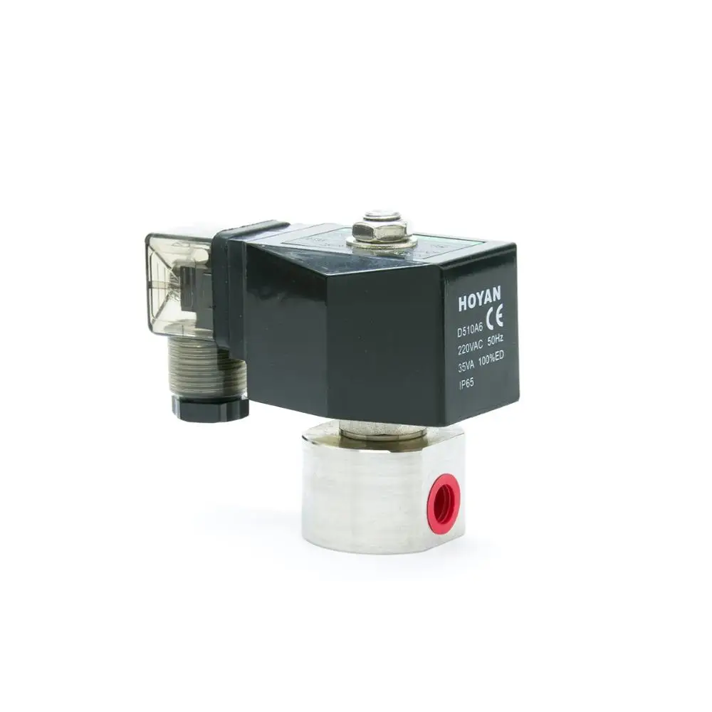 HOYAN SPG-01 High Pressure NC Solenoid Valve Stainless Steel 200bar 1/4