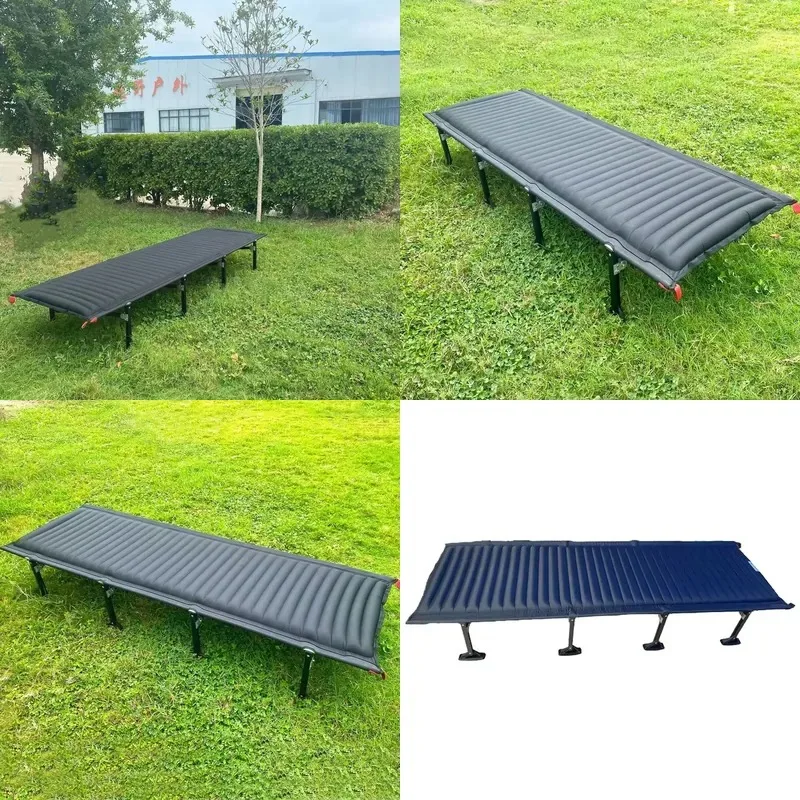 Aluminum Camping Bed Inflatable Mattress Ultra Light Compact Foldable