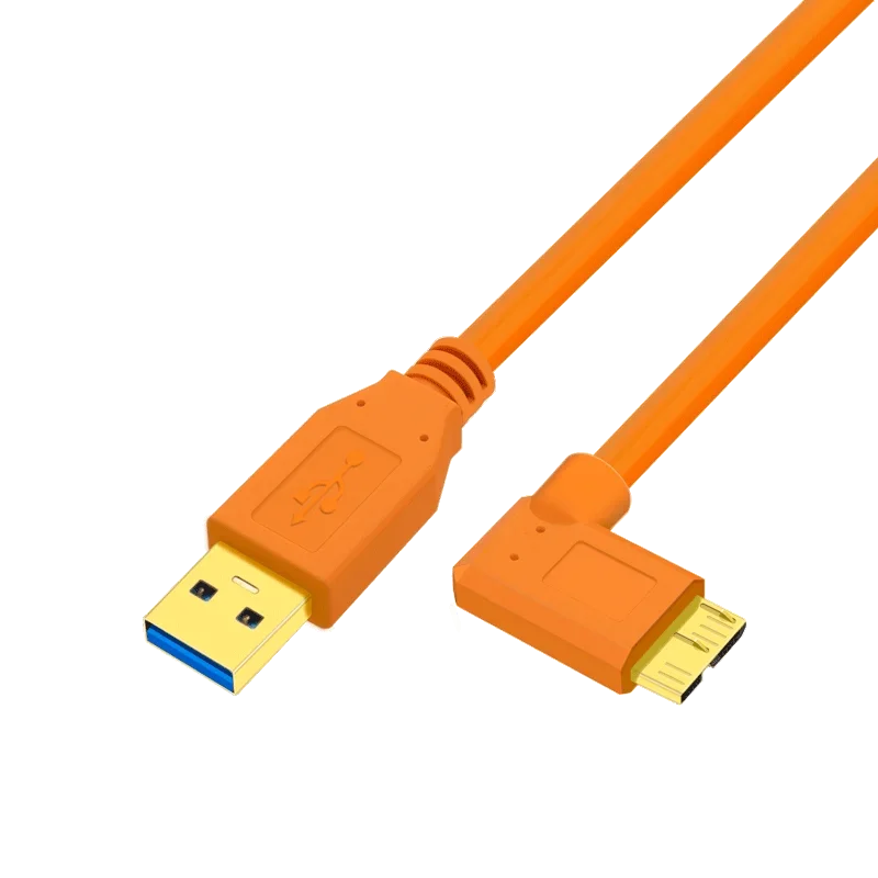 

Micro-b to USB 3.0 Cable USB Camera Micro-B Angled cable 3m/ 5m/ 8m/ 10m for Canon eos 5d4 1DX 7D2 D800E/D850