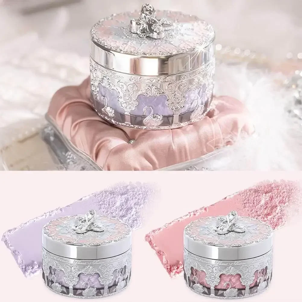 

Flower Knows Swan Ballet Setting Rose Scent Loose Powder Makeup Matte Finishing Oil Control Setting Powder Make-up For Women