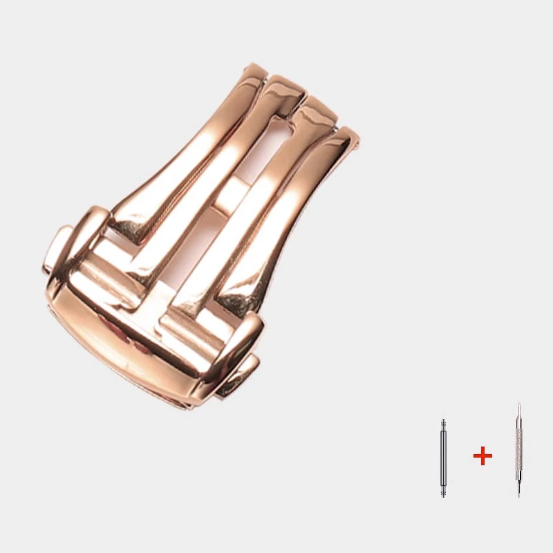 Solid Precision Steel Buckle  For Omega Watch Buckle  Seamaster 300 Speedmaster Deville Watchband Foldable Buckle 18mm 20mm