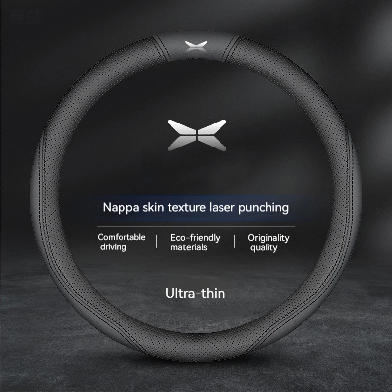 

Car Steering Wheel Cover Wrap Holder for Xpeng G6 P7 P5 G3 G9 High Leather Ultra in AntiSlip Breathable Steering-Wheel Protector