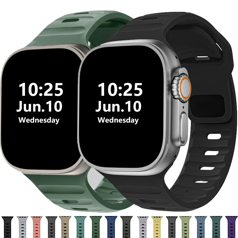 Силиконовый ремешок для Apple Watch, браслет для iWatch Series 7 se 3 4 5 6 8, 44 мм 40 мм 45 мм 41 мм 49 мм 42 мм 38 мм 44 45 мм Силиконовый ремешок для Apple Watch, браслет для iWatch Series 7 se 3 4 5 6 8, 44 мм 40 мм 45 мм 41 мм 49 мм 42 мм 38 мм 44 45 мм