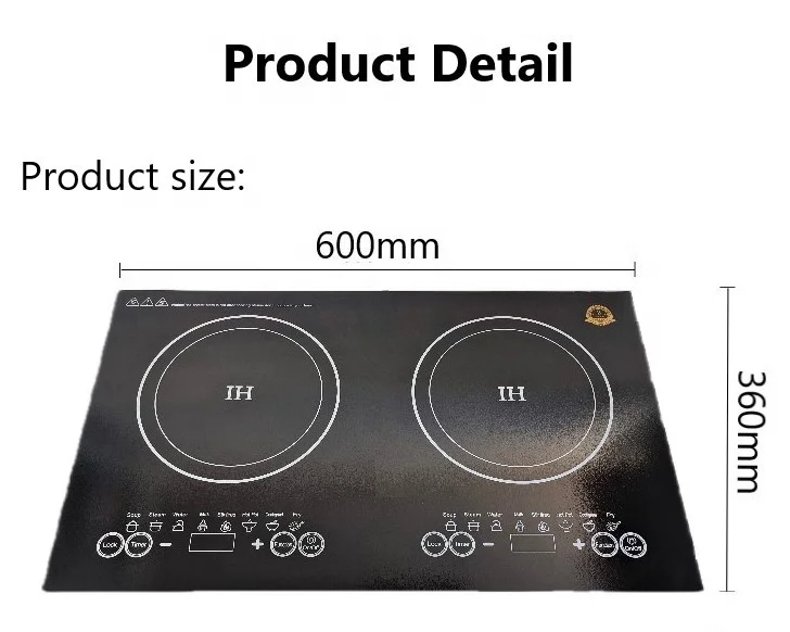 المبيعات الساخنة المحمولة مزدوجة التعريفي كوكتوب تصميم جديد صغير ذكي 2 الموقد موقد كهربائي التعريفي المواقد