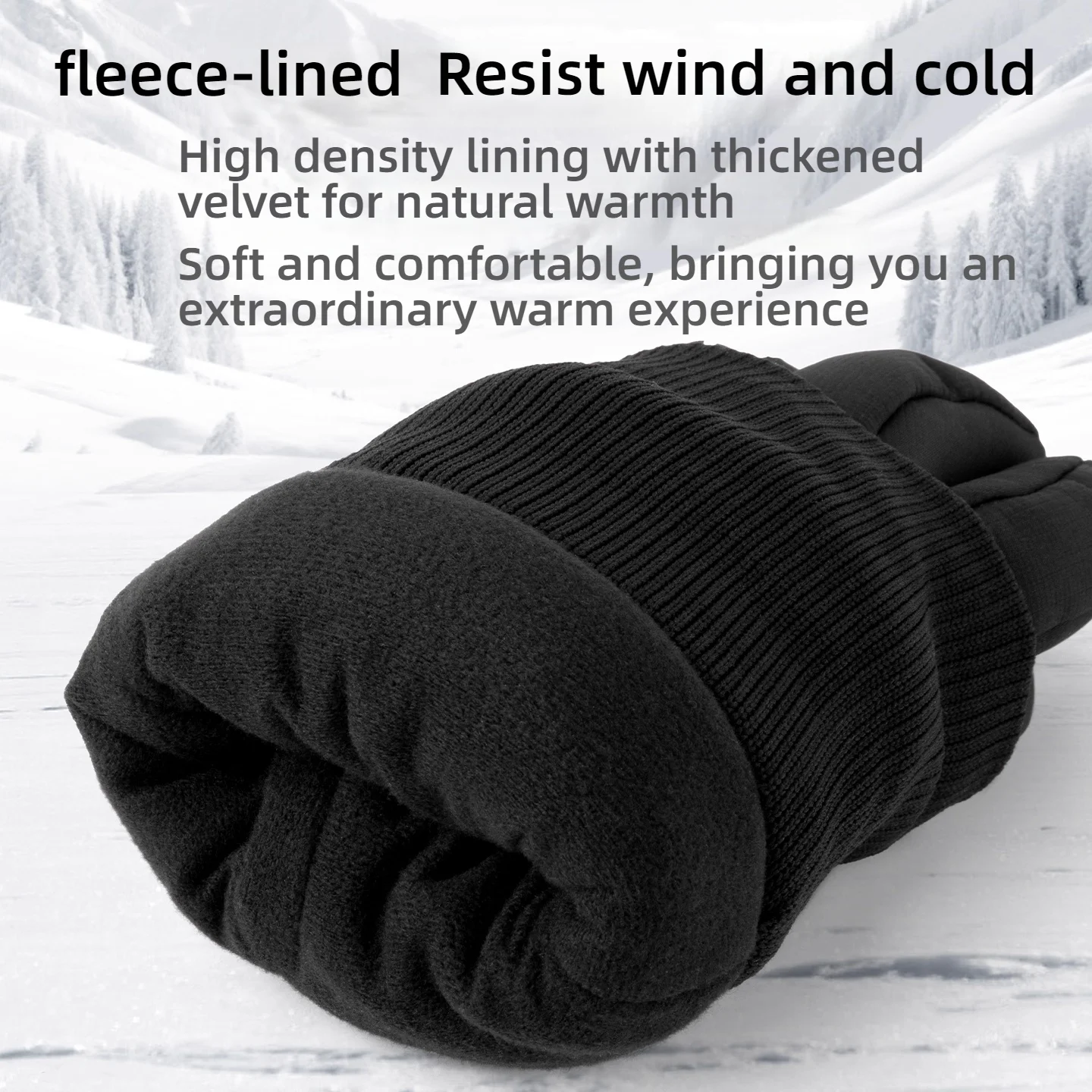 TOSUOD 오토바이 장갑은 겨울에 따뜻하고, 방풍 및 방한 기능이 있으며, 터치스크린, 전기 자전거 및 자전거 장갑으로 사용 가능합니다.