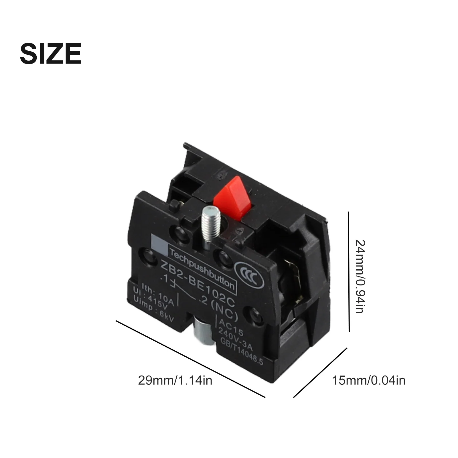 High Qulity Workshop Joystick Switch Switch Push Botton Switch Accessories Black Set ZB2-BE101C/BE102C 10A 22mm