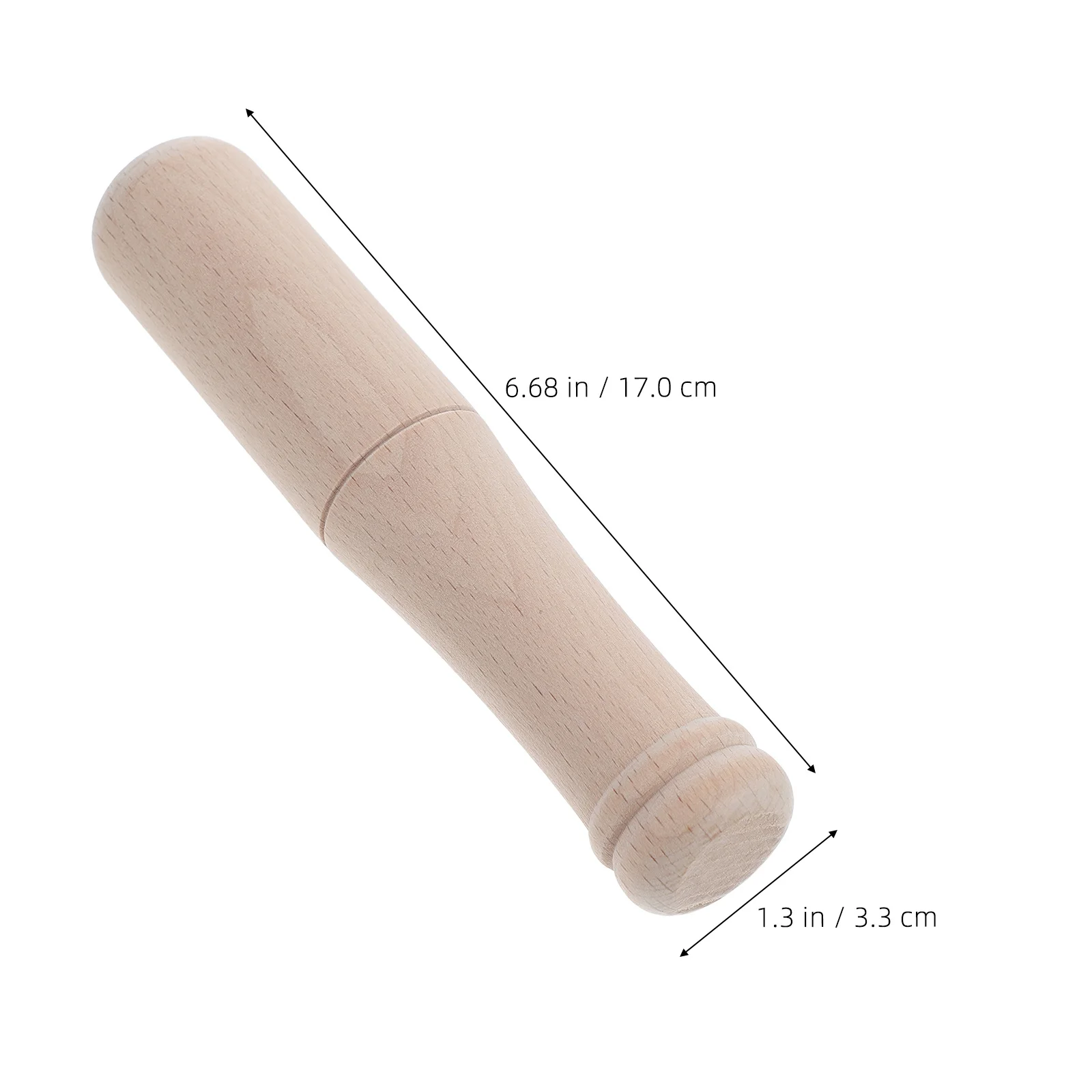 مطرقة خشب الزان الخشبية، مطرقة صغيرة مستديرة لأعمال النجارة، مطرقة حرفية من الخشب الصلب المتين لنحت مطارق خشبية #3