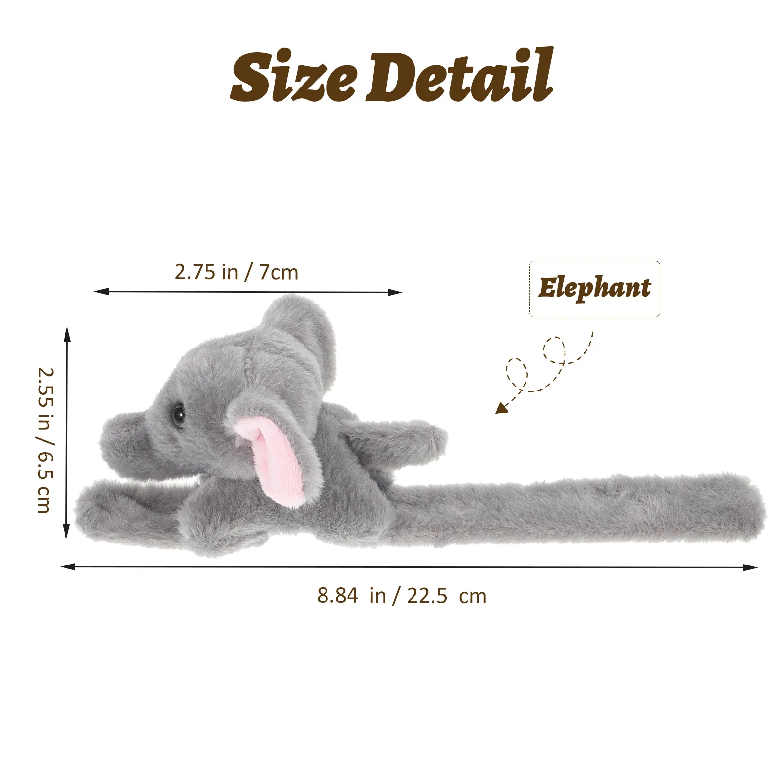 الفيل صفعة سوار محشوة الحيوان PP القطن لينة المفاجئة العصابات الغابة موضوع حفلة تفضل الاطفال المراهقين دائم مريح #6