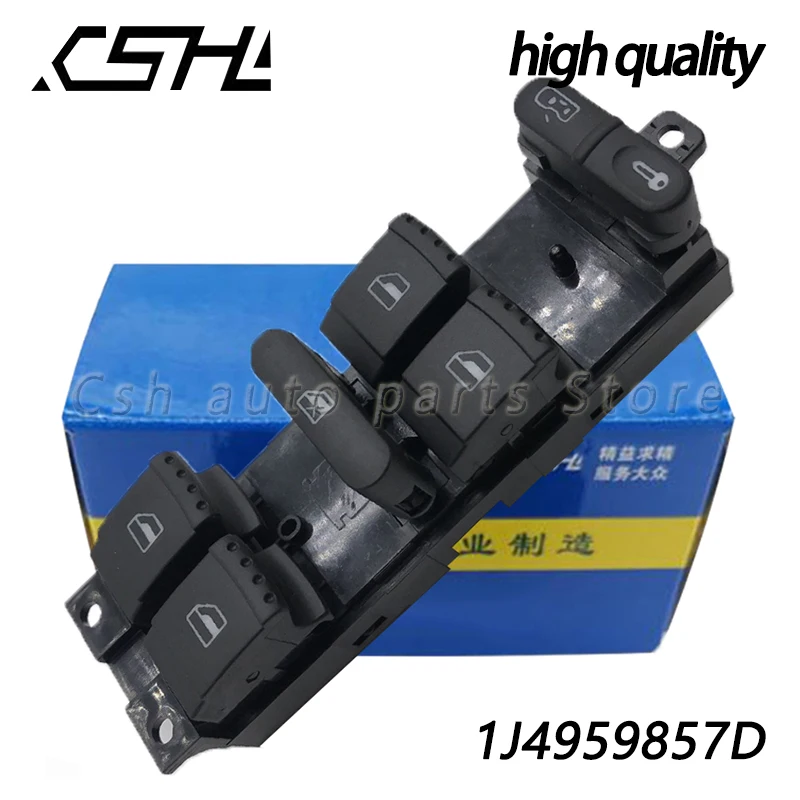 

Window Switch Lifter Button for Jetta Golf Bora Passat B5 Seat Leon Toledo 1999 2000 2001 2002 2003 2004 2005 2006 1J4 959 857D