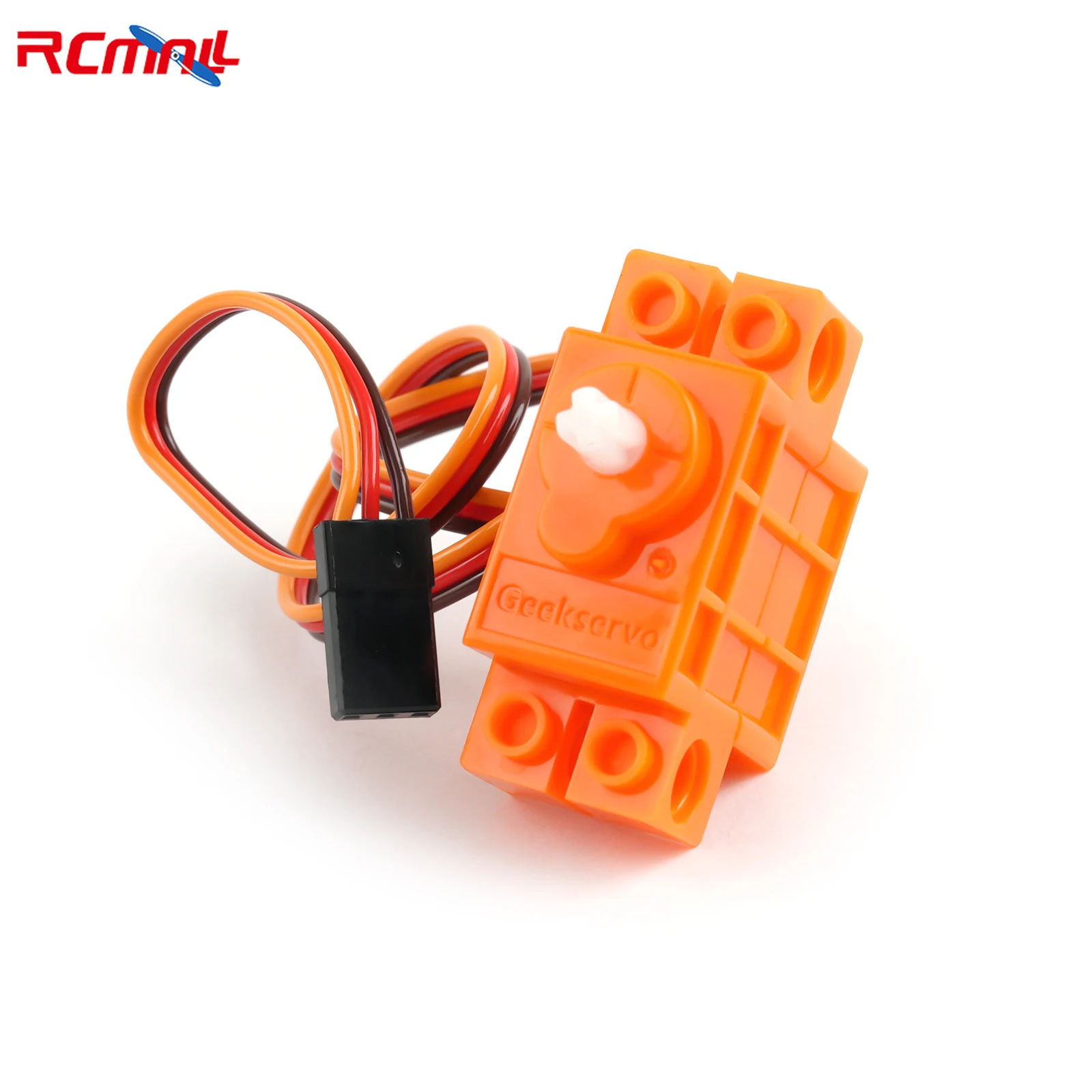 Picture 4: 4PCS 360 Degree Contiguous Rotation Programmable Geek Servos Motor Orange for Microbit Micro:bit DIY RC Robot Smart Car