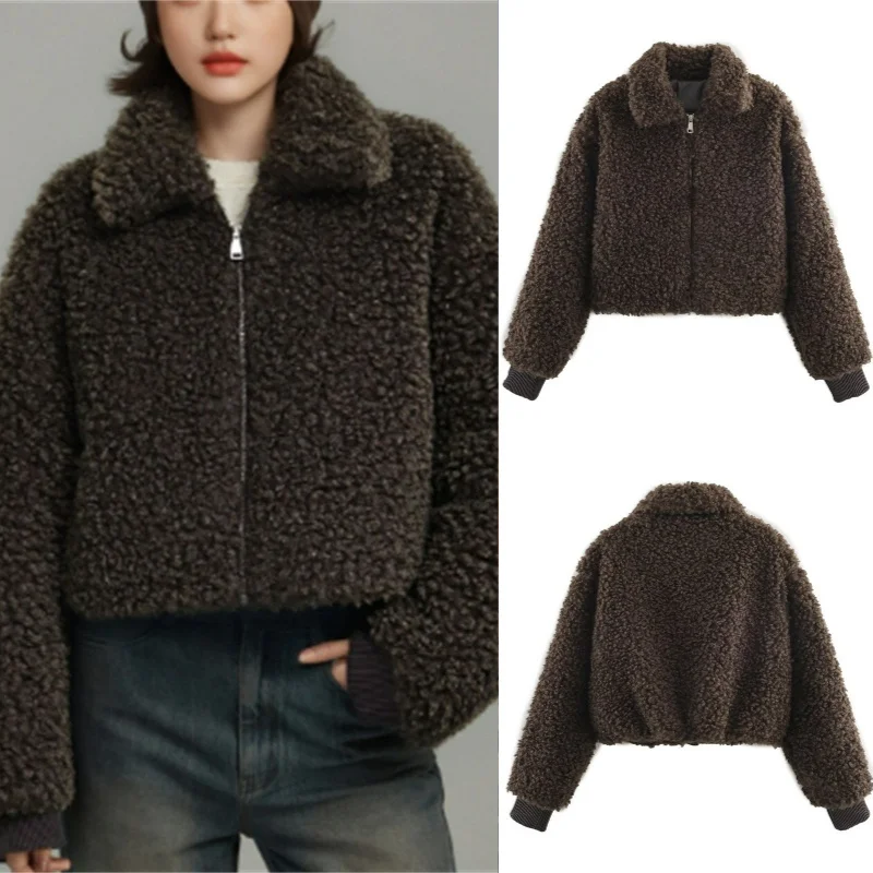 

2025 Fall Fashion Trendy Sexy Popular Long Fleece Jacket Outerwear