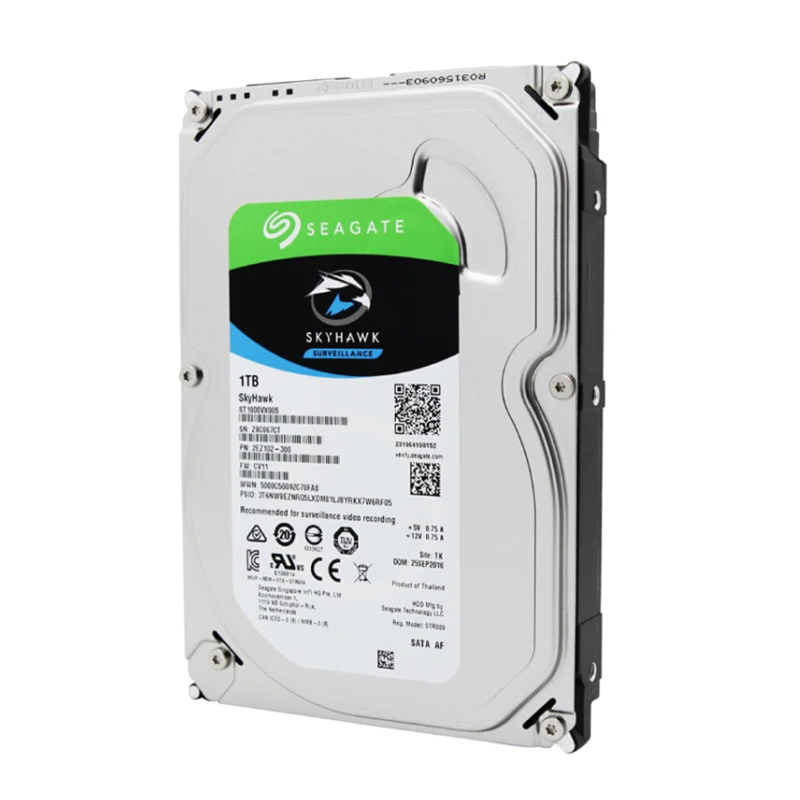 

Hard Disk 1TB Skyhawk Video Surveillance Hard Disk Drive 3.5 "5900rpm SATA 6Gb/s 64MB Cache ST1000VX005