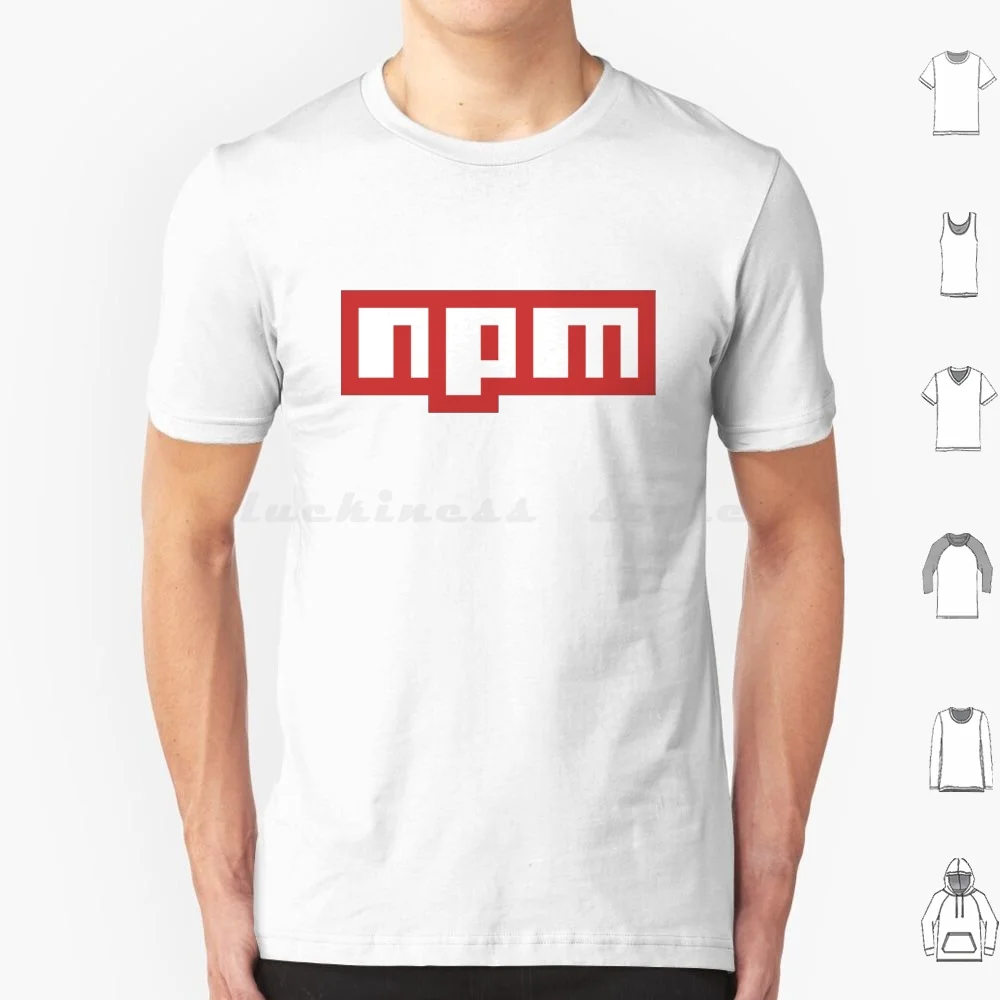 Camiseta con Logo de Npm, camiseta fresca de algodón 6xl, Npm Javascript, código abierto, programación de ordenador, desarrollador, aplicación, Pc, código Js