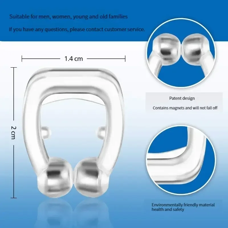 Anti-Snoring Device Magnet Anti Snoring Nose Clip Silicone Stop Snoring Devices Breathe Improve Sleeping Aid Tools 코골이