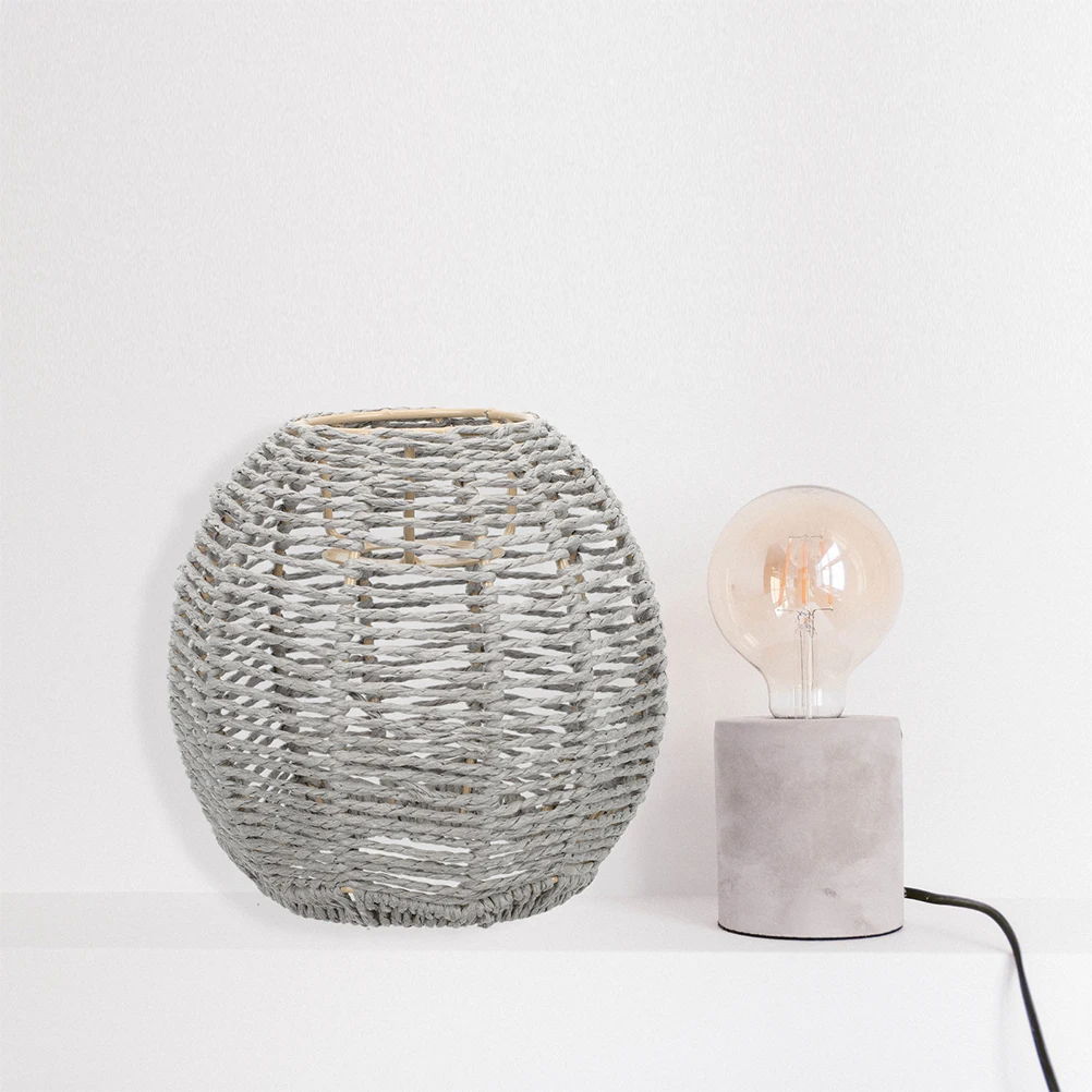 

2pcs Woven Pendant Lamp Shade Imitation Rattan Ceiling Light Cover For Home Kitchen Dining Living Room Lampshade Replacement