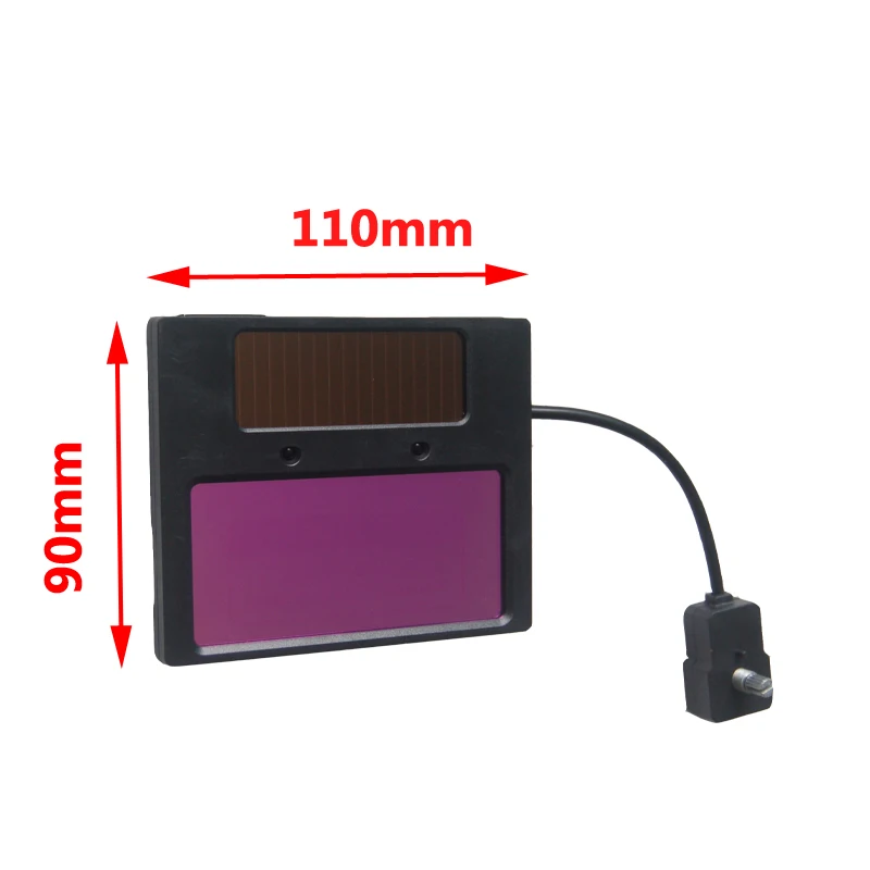 1 PC Solar Automatic Dimming Welding Helmet Mask Glass Lens Filter 110x90mm Digital  External Adjustable DIN5/13 Shade